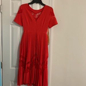 ASOS midi pleated dress. Size 0.